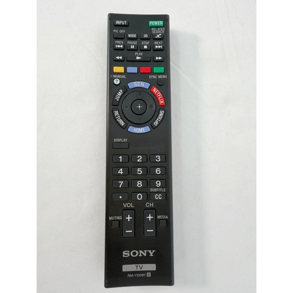 Sony Replacement RM-YD087 TV Remote Control OEM Bravia SEN 3D Black 105-15